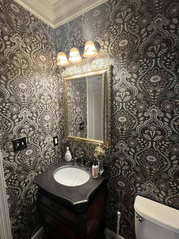 Professional wallpaper hanging